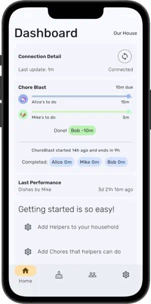 ChoreFire on iOS